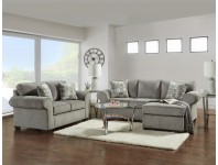 AF5300-Marcey Nickel (Chaise Sofa & Love)
